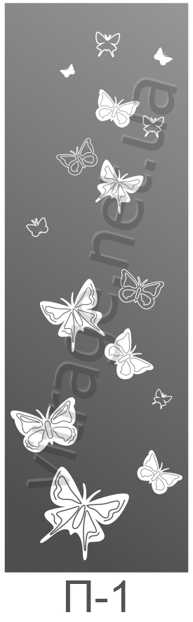 Зеркало с пескоструйным рисунком в шкаф-купе