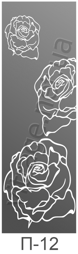 Зеркало с пескоструйным рисунком в шкаф-купе купить Киев