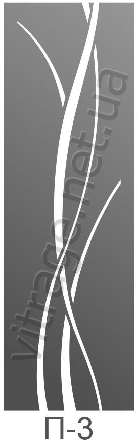 Зеркало с пескоструйным рисунком в шкаф-купе купить Киев